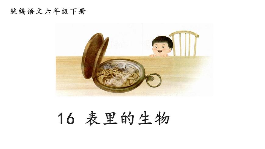 新统编版小学语文六下 5-16《表里的生物》学习任务群教学课件-课例1第1页