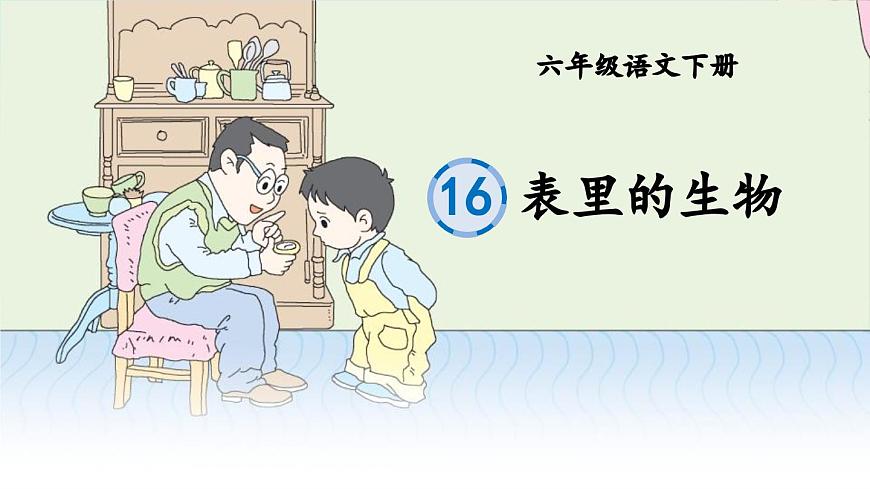 统编版（2024）六年级语文下册16表里的生物ppt课件第1页
