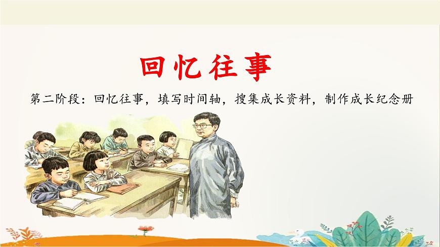 新统编版小学语文六下 第六单元《综合性学习：回忆往事》教学课件（第二三阶段）第1页