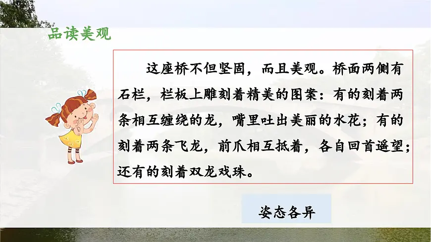 新统编版小学语文三下 3-11《赵州桥》 课件（第二课时）第6页