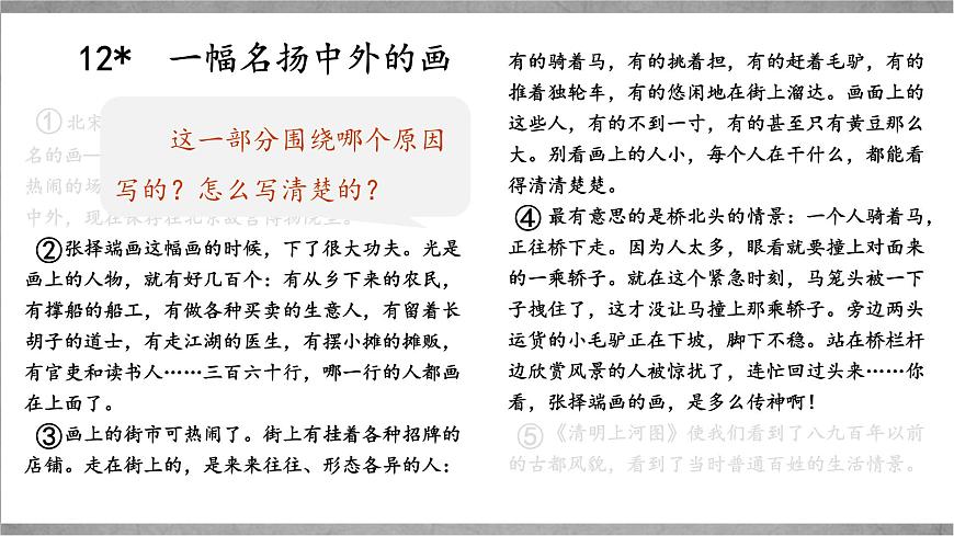 新统编版小学语文三下 3-12《一幅名扬中外的画》学习任务群教学课件第8页