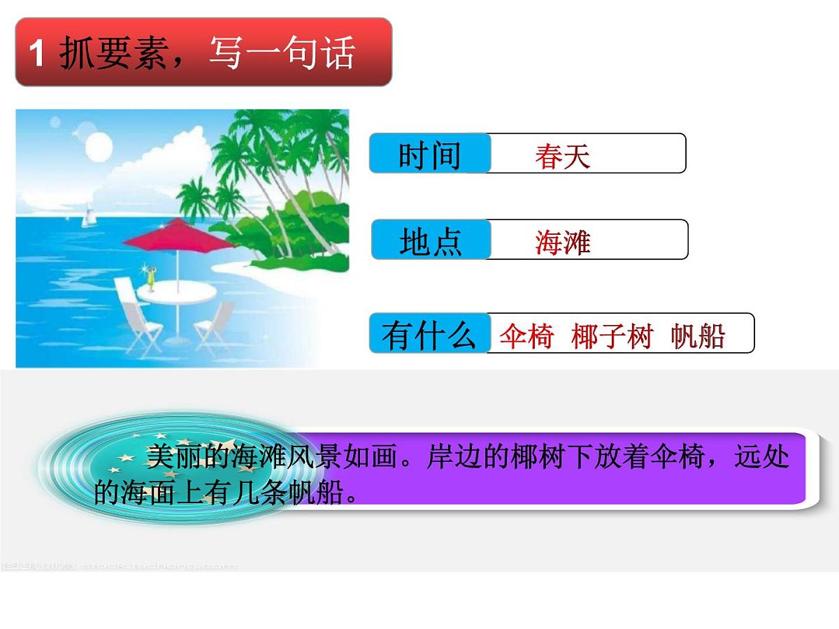部编版小学语文一下看图写话ppt课件11海边风景第2页