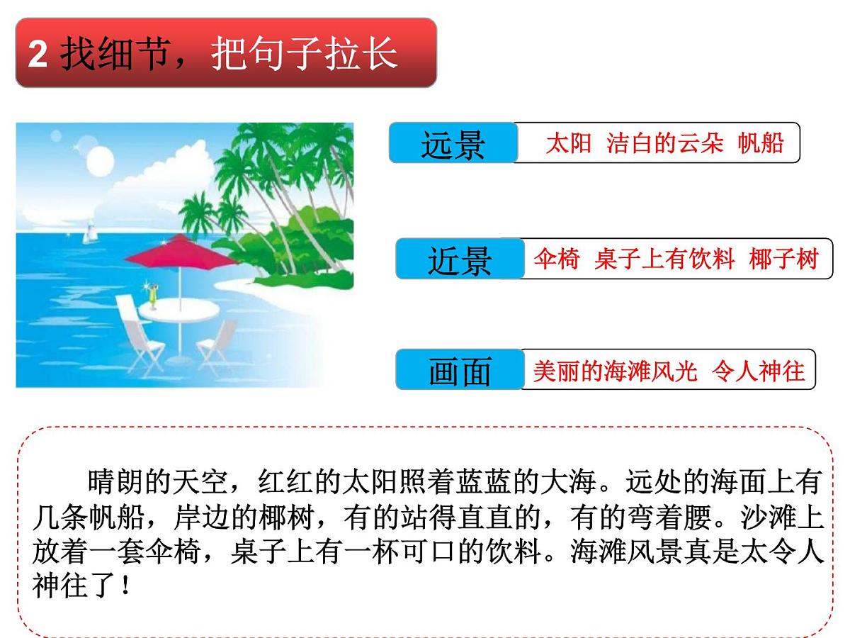 部编版小学语文一下看图写话ppt课件11海边风景第3页