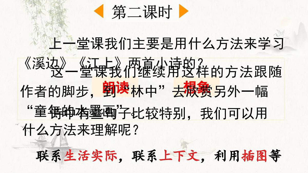 新统编版小学语文三下 6-18《童年的水墨画》课件（第二课时）第2页