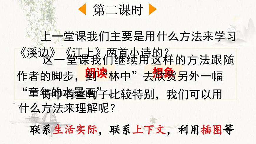 新统编版小学语文三下 6-18《童年的水墨画》课件（第二课时）第2页