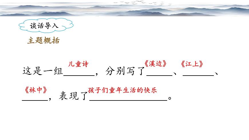 新统编版小学语文三下 6-18《童年的水墨画》课件（第二课时）第3页
