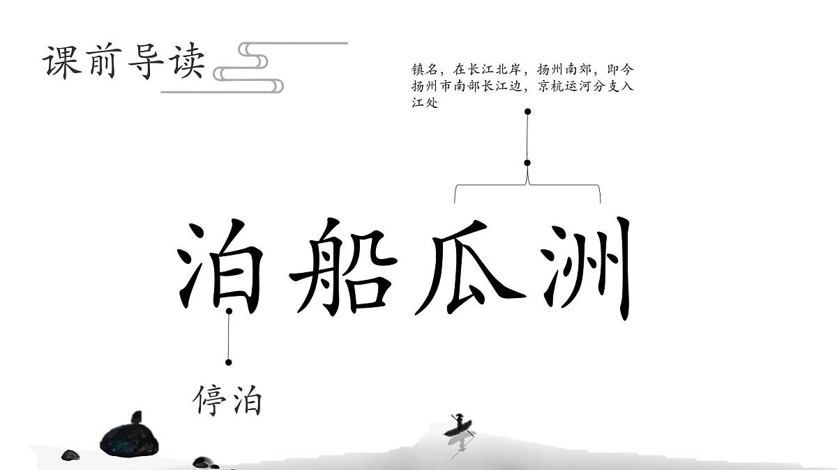 统编版（2024）六年级语文下册古诗词诵读-泊船瓜洲课件ppt第6页