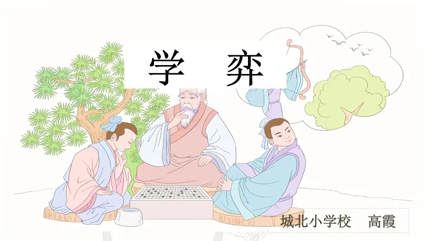 统编版小学语文六年级下册第14课《文言文二则》第一课时 学弈》课件第1页