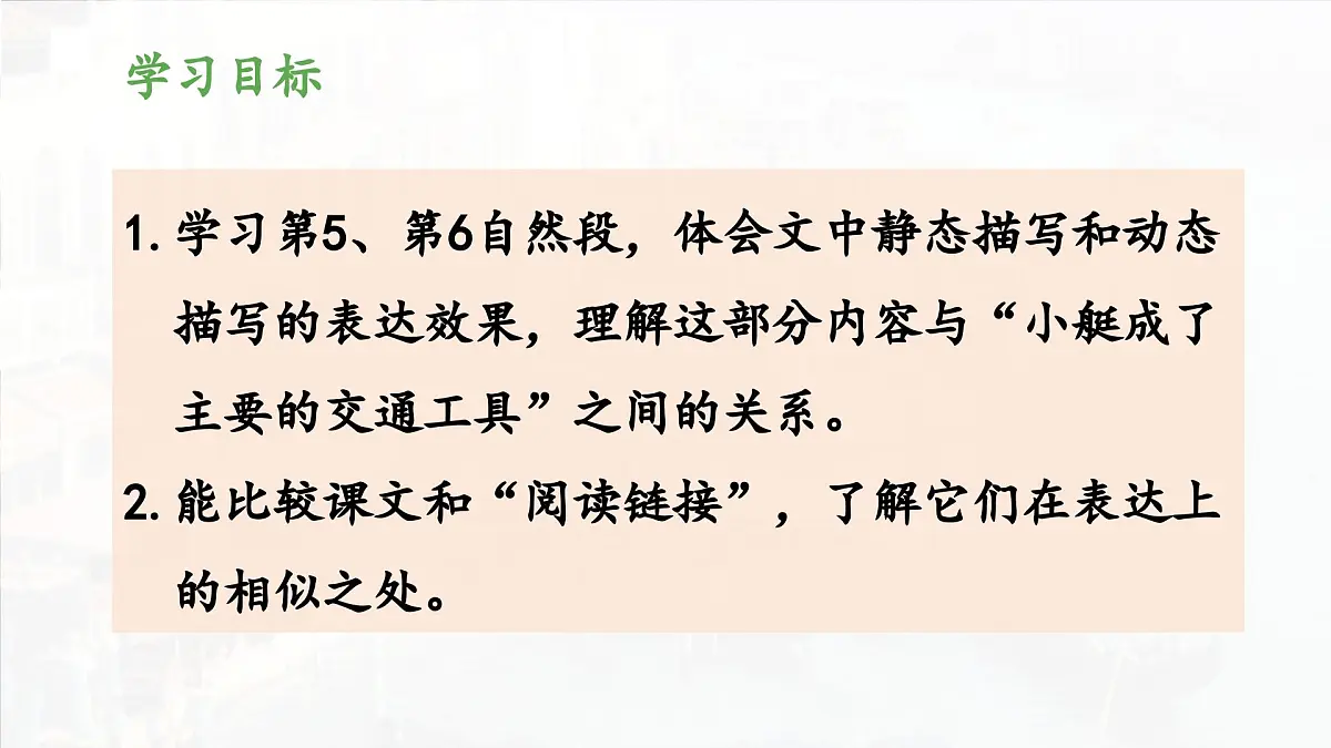 新统编版小学语文五下 7-18《威尼斯的小艇》教学课件（第二课时）第2页