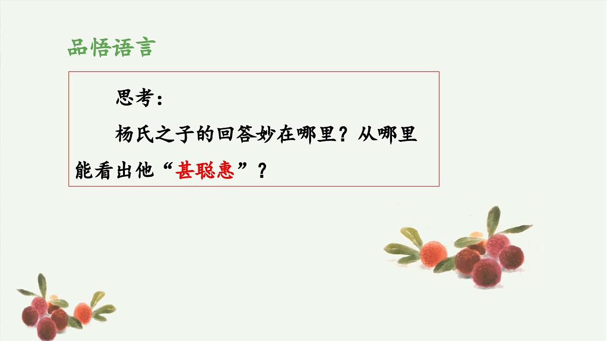 新统编版小学语文五下 8-21《杨氏之子》教学课件（第二课时）第5页