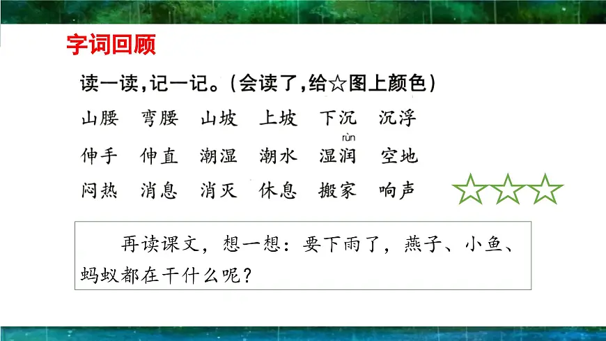 新统编版小学语文一下 课文4 13《要下雨了》 课件（第二课时）第4页