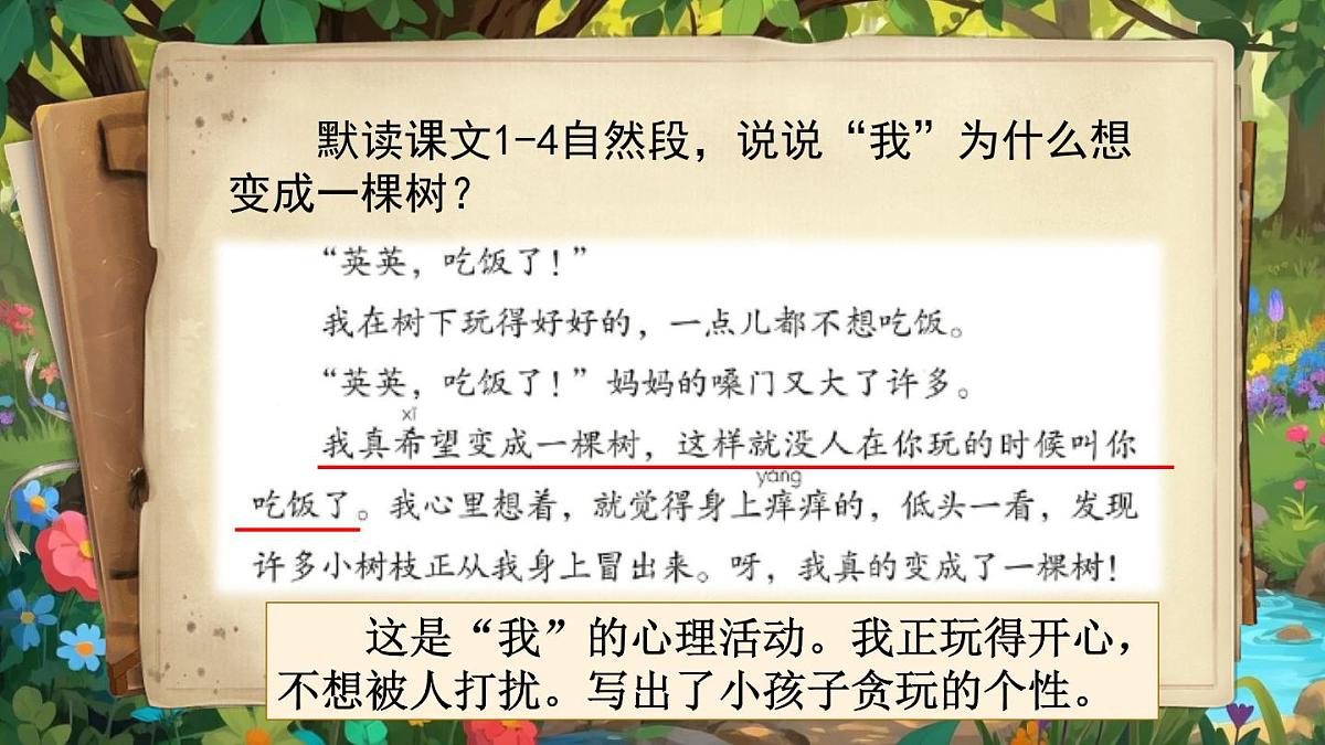 统编版语文三年级下册第17课《我变成了一棵树》课件第6页