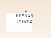 1.2《古诗词三首——宿新市徐公店》课件  部编版语文四年级下册