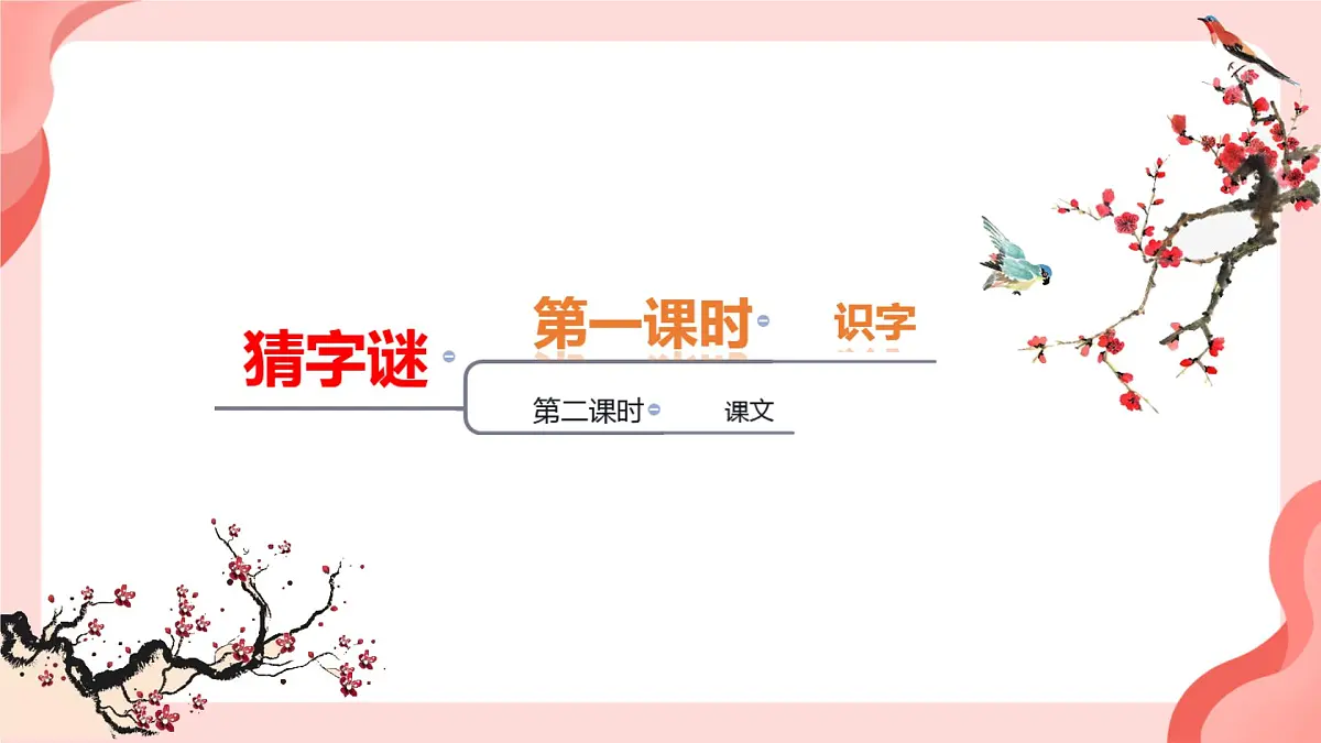 小学语文统编版（2024）一年级下册（2024）第一单元4 猜字谜 课件第2页