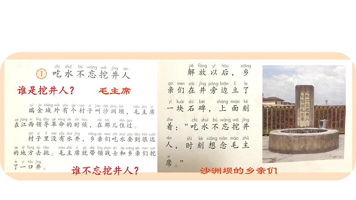 小学语文统编版（2024）一年级下册2.2 吃水不忘挖井人 课件第4页