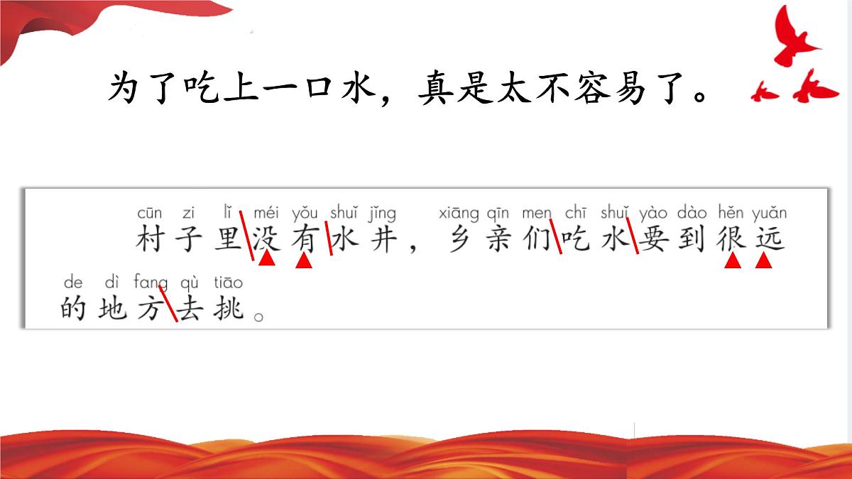 小学语文统编版（2024）一年级下册2.2 吃水不忘挖井人 课件8第8页