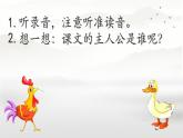 小学语文统编版（2024）一年级下册3.4 小公鸡和小鸭子 课件