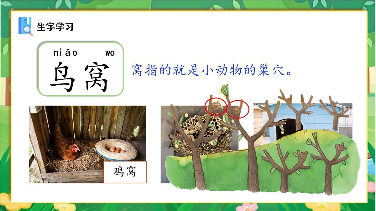 小学语文统编版（2024）一年级下册3.5 树和喜鹊 课件第6页