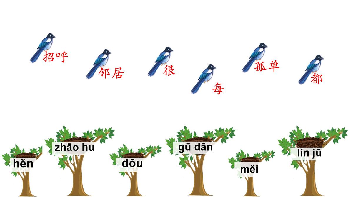 小学语文统编版（2024）一年级下册3.5 树和喜鹊 课件第7页