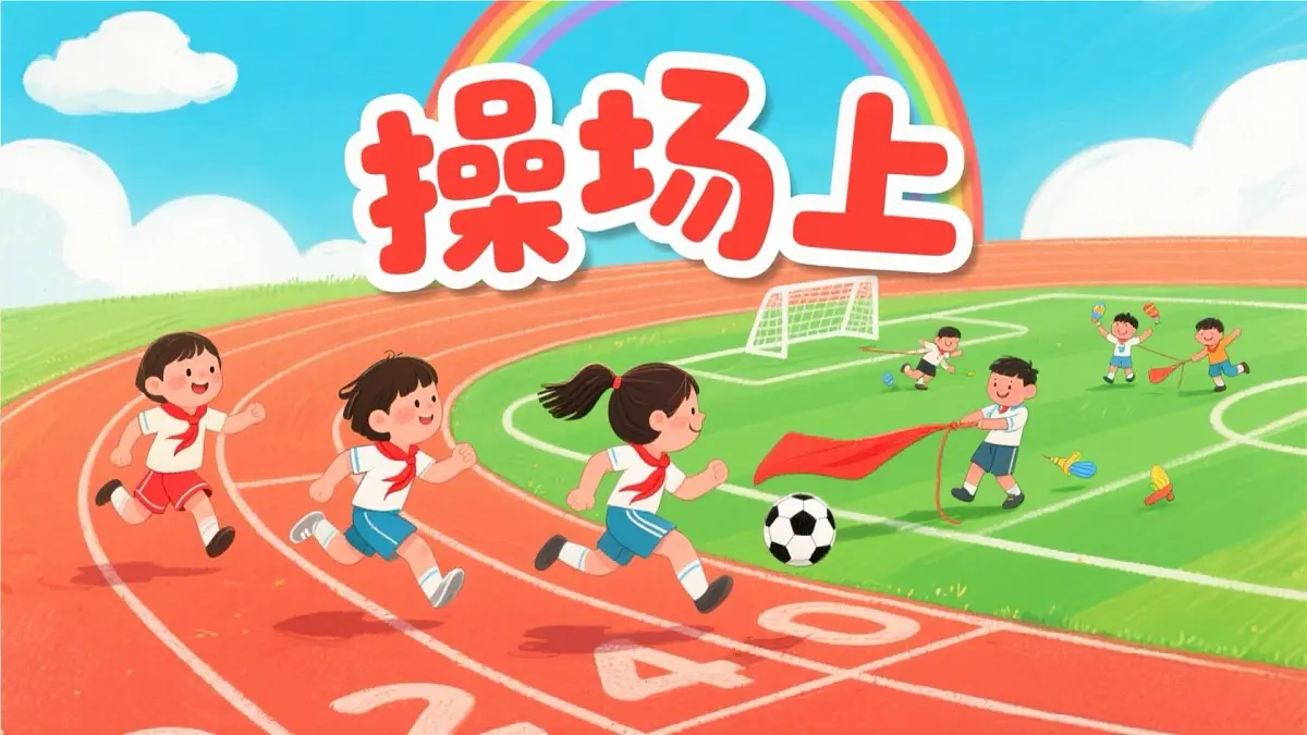 小学语文统编版（2024）一年级下册5.7 操场上 课件第1页