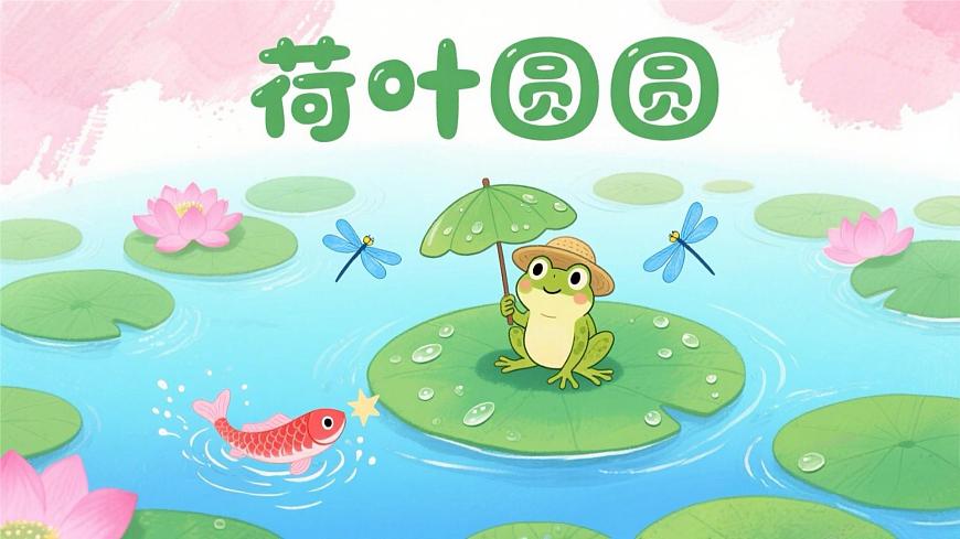 小学语文统编版（2024）一年级下册6.12 荷叶圆圆 课件第1页