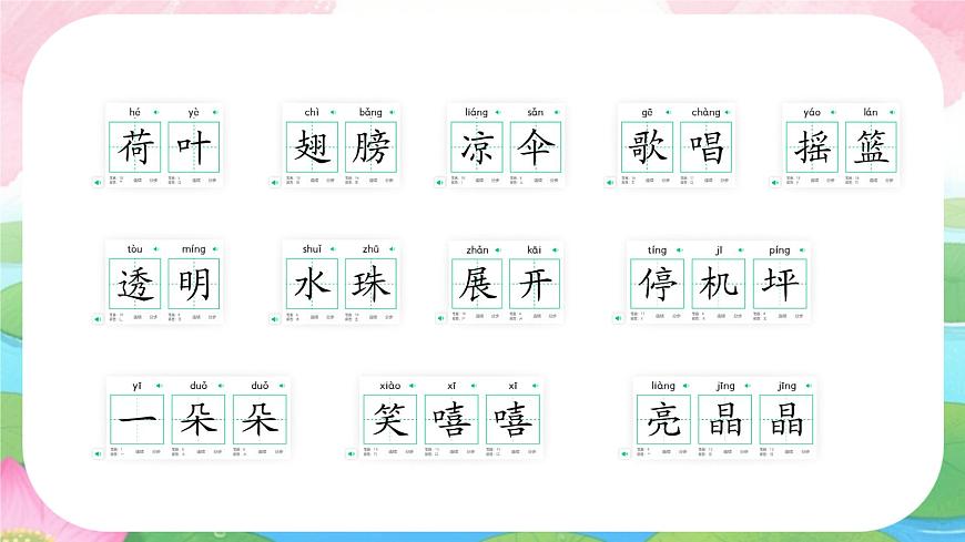 小学语文统编版（2024）一年级下册6.12 荷叶圆圆 课件第5页