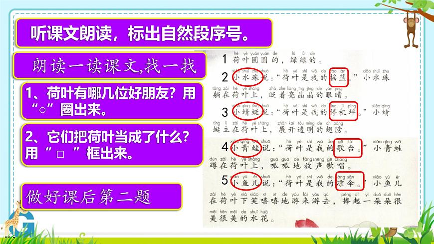 小学语文统编版（2024）一年级下册6.12 荷叶圆圆 课件第3页
