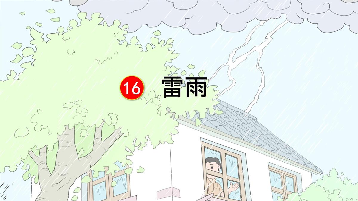 小学语文统编版（2024）二年级下册6.16 雷雨  课件第1页