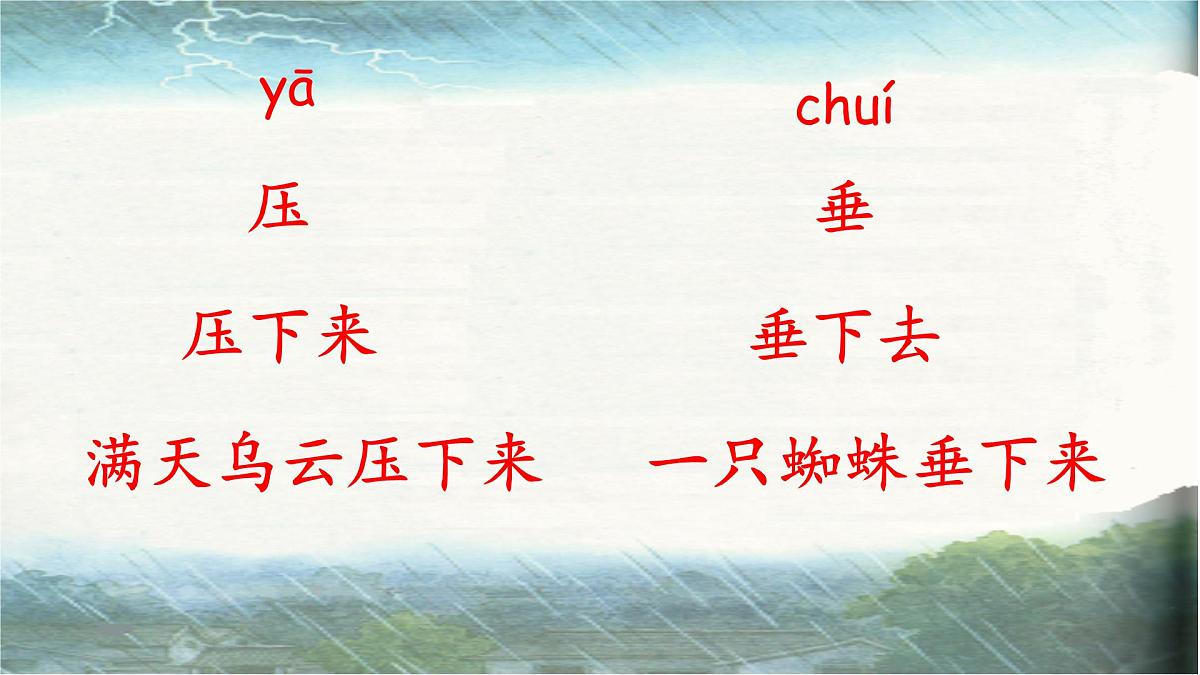 小学语文统编版（2024）二年级下册6.16 雷雨  课件第4页