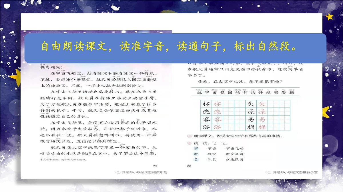 小学语文统编版（2024）二年级下册6.18 太空生活趣事多 课件第3页