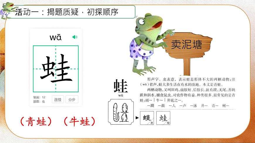 小学语文统编版（2024）二年级下册7.21 青蛙卖泥塘 课件第2页
