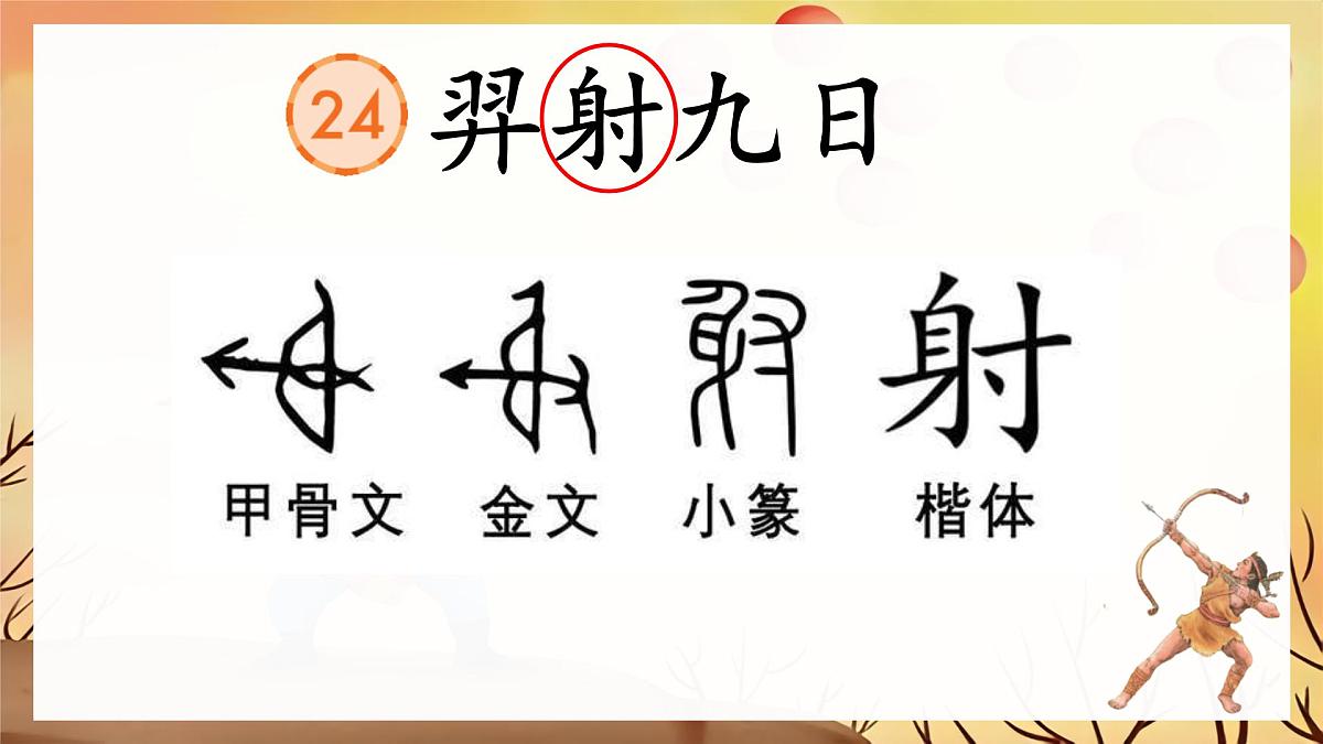 小学语文统编版（2024）二年级下册8.24 羿射九日 课件第3页