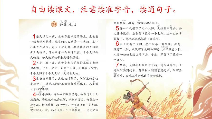 小学语文统编版（2024）二年级下册8.24 羿射九日  课件第5页