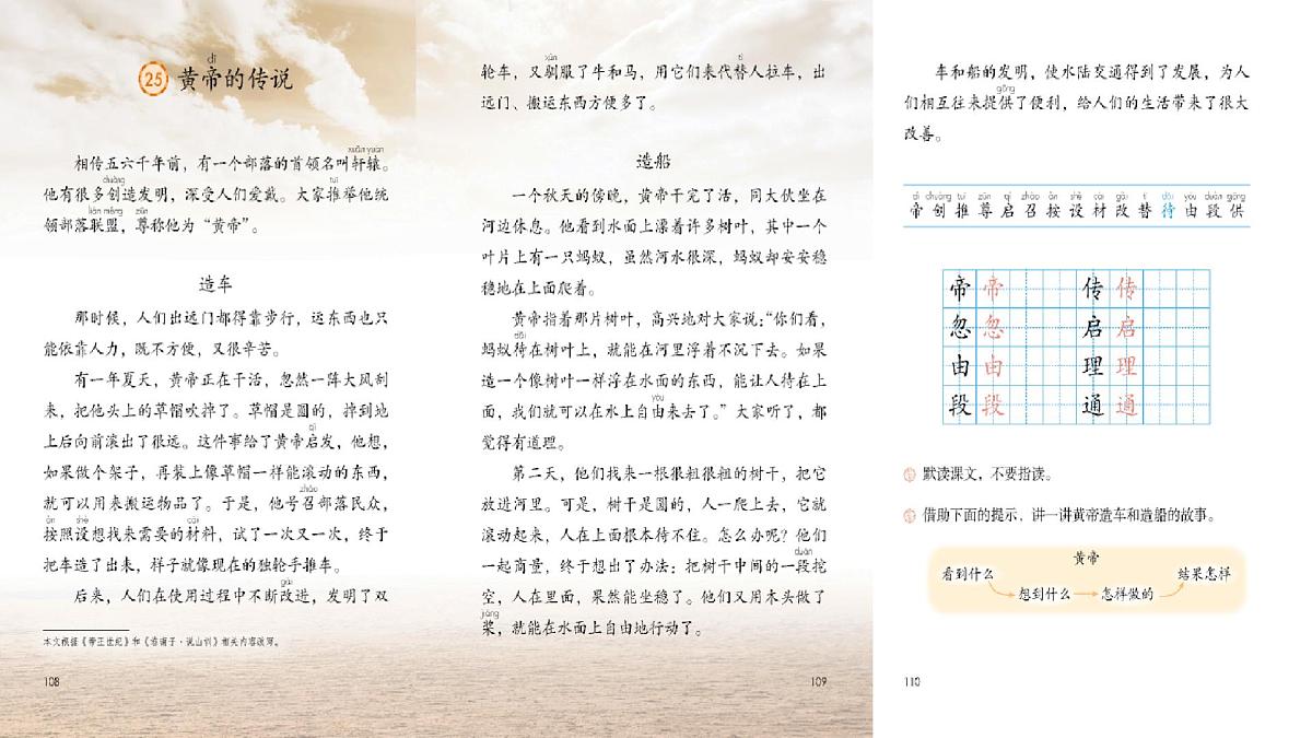 小学语文统编版（2024）二年级下册8.25 黄帝的传说 课件第3页