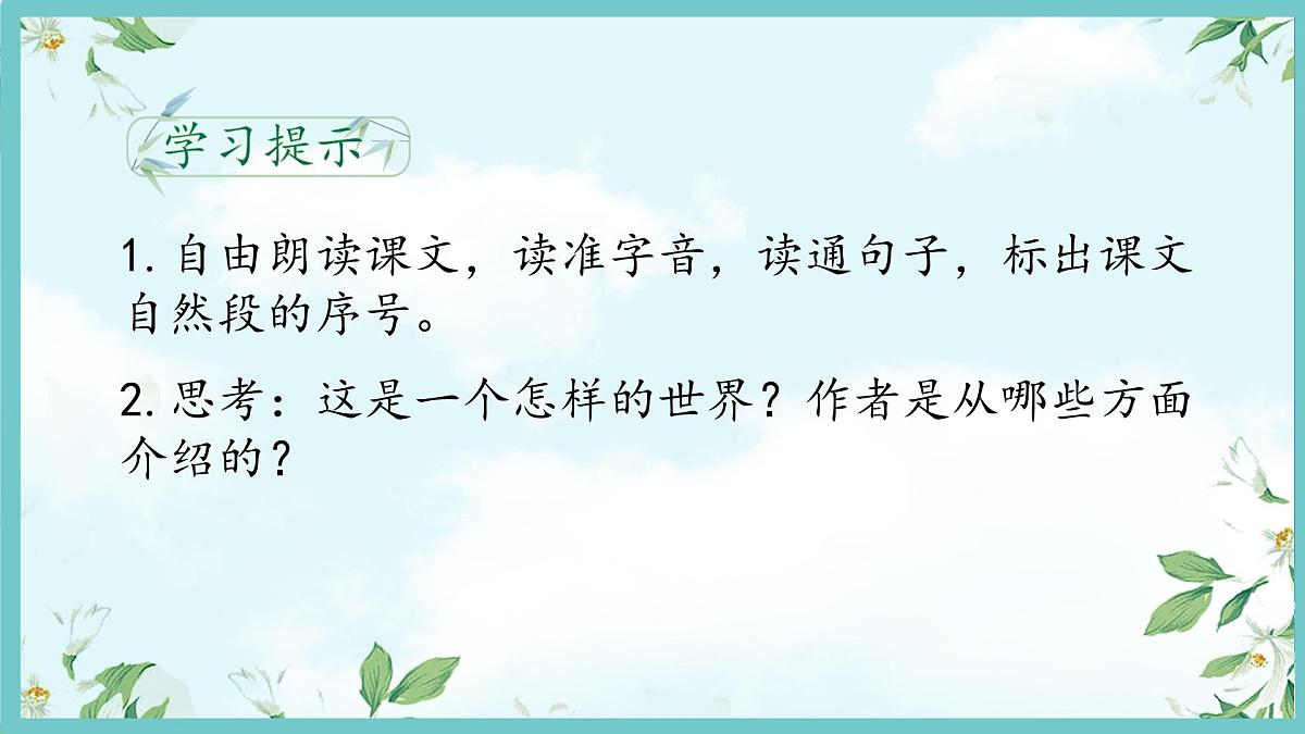 小学语文统编版（2024）三年级下册7.22 我们奇妙的世界  课件第3页