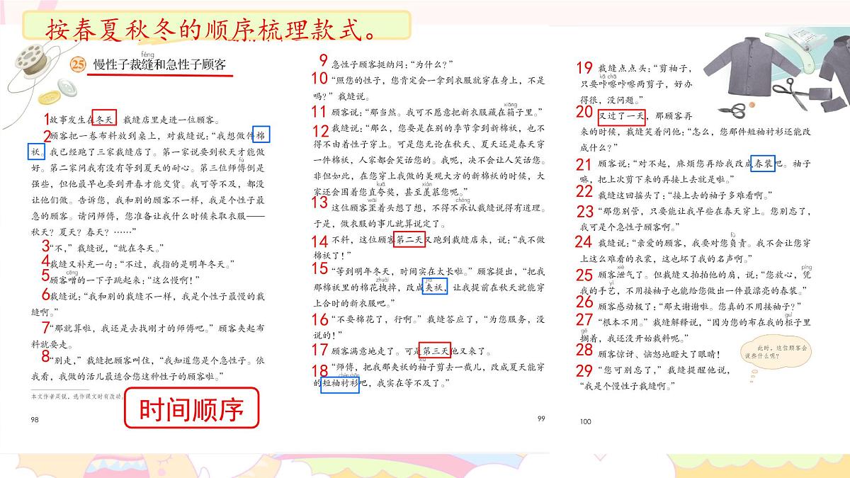 小学语文统编版（2024）三年级下册8.25 慢性子裁缝和急性子顾客 课件第4页