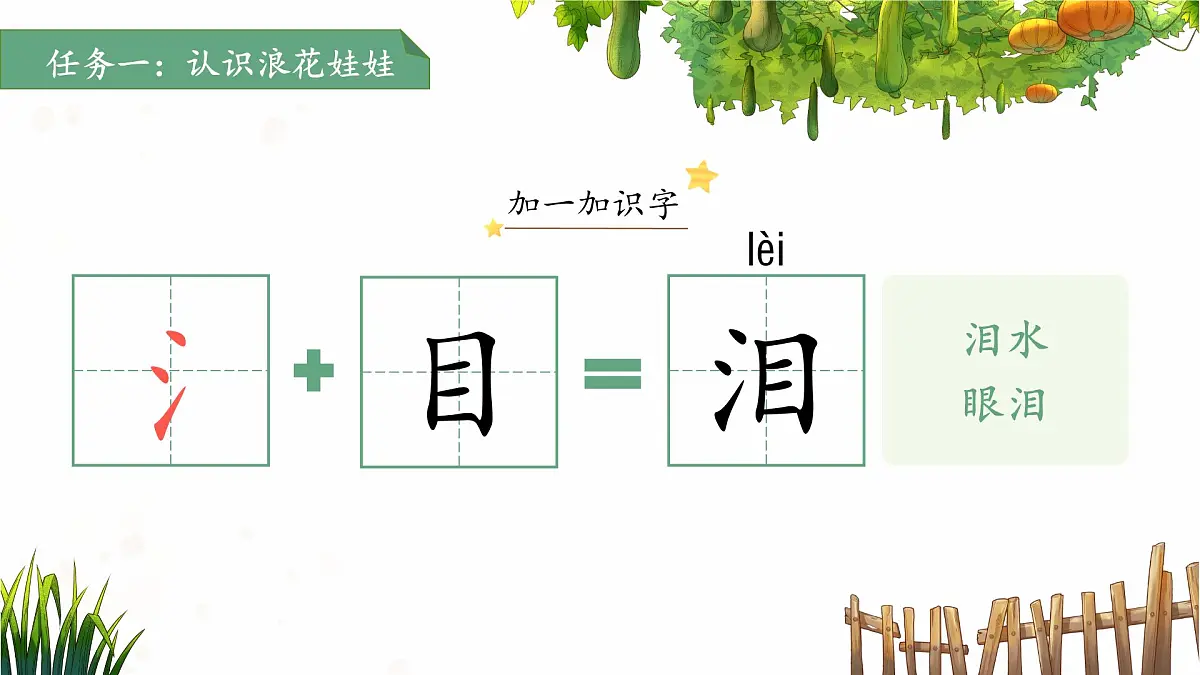 11浪花 第1课时 课件 小学语文统编版（2024）一年级下册第六单元第8页