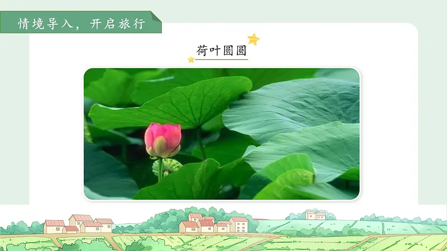 12荷叶圆圆 第1课时 课件 小学语文统编版（2024）一年级下册第六单元第4页