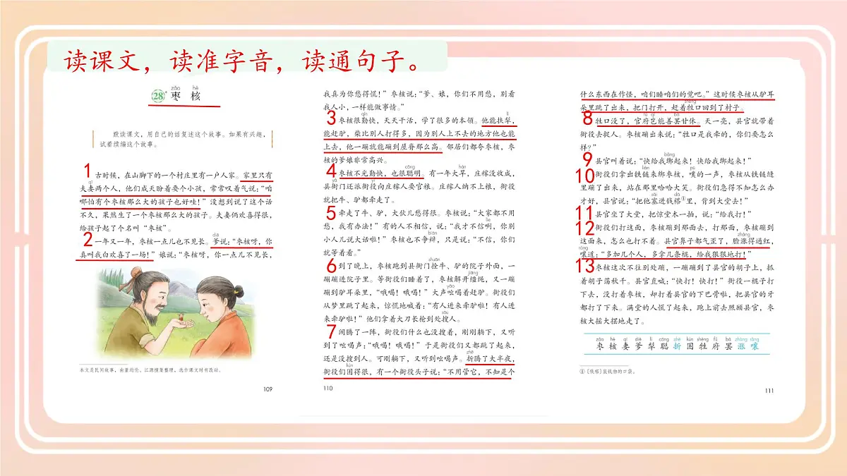 小学语文统编版（2024）三年级下册8.28 枣核 课件第2页