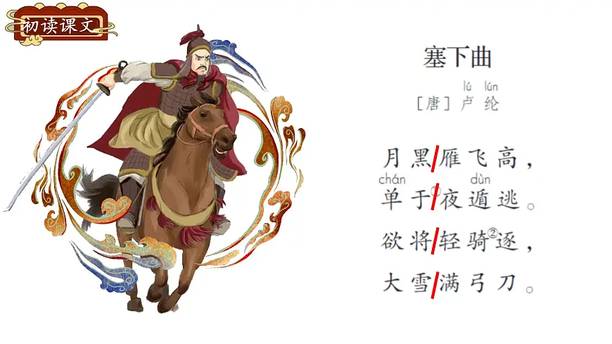 小学语文统编版（2024）四年级下册7.22.2塞下曲 课件第4页