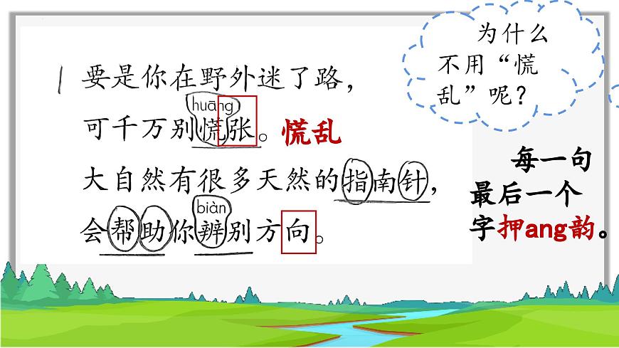 统编版语文二年级下册第17《要是你在野外迷了路》课件第5页