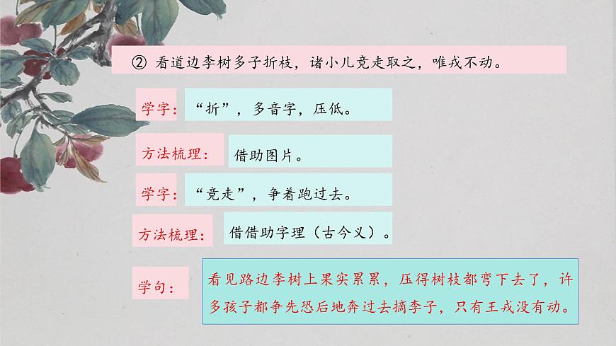【大单元】统编版四上第八单元  第3课时 25.王戎不取道旁李   课件第8页