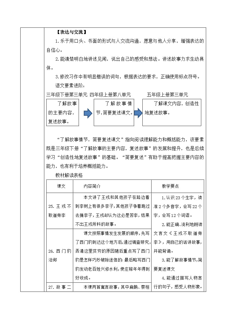 【大单元核心素养】统编版语文四上第八单元解析与规划第2页
