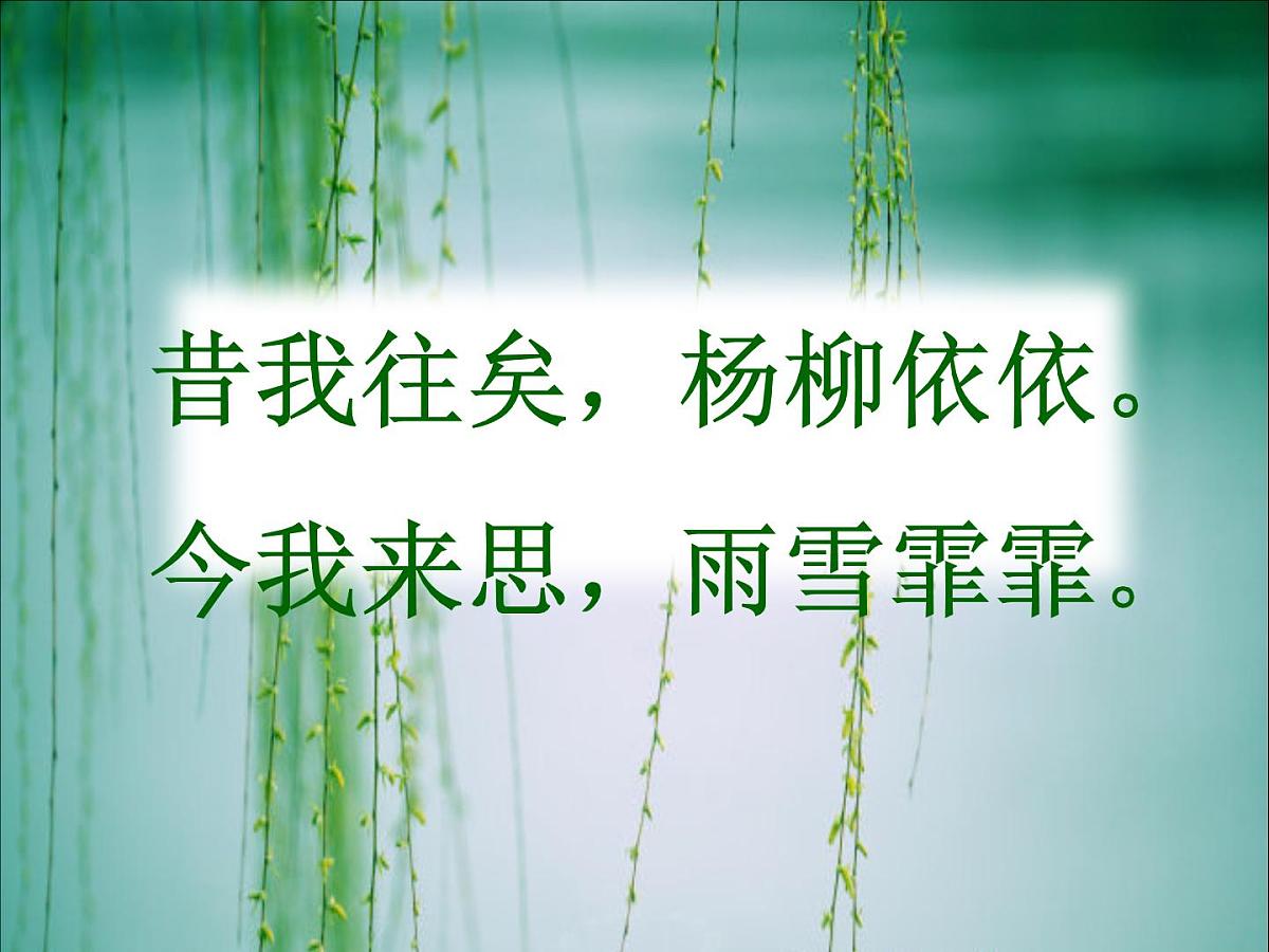 采薇（节选）课件 部编版语文六年级下册第6页