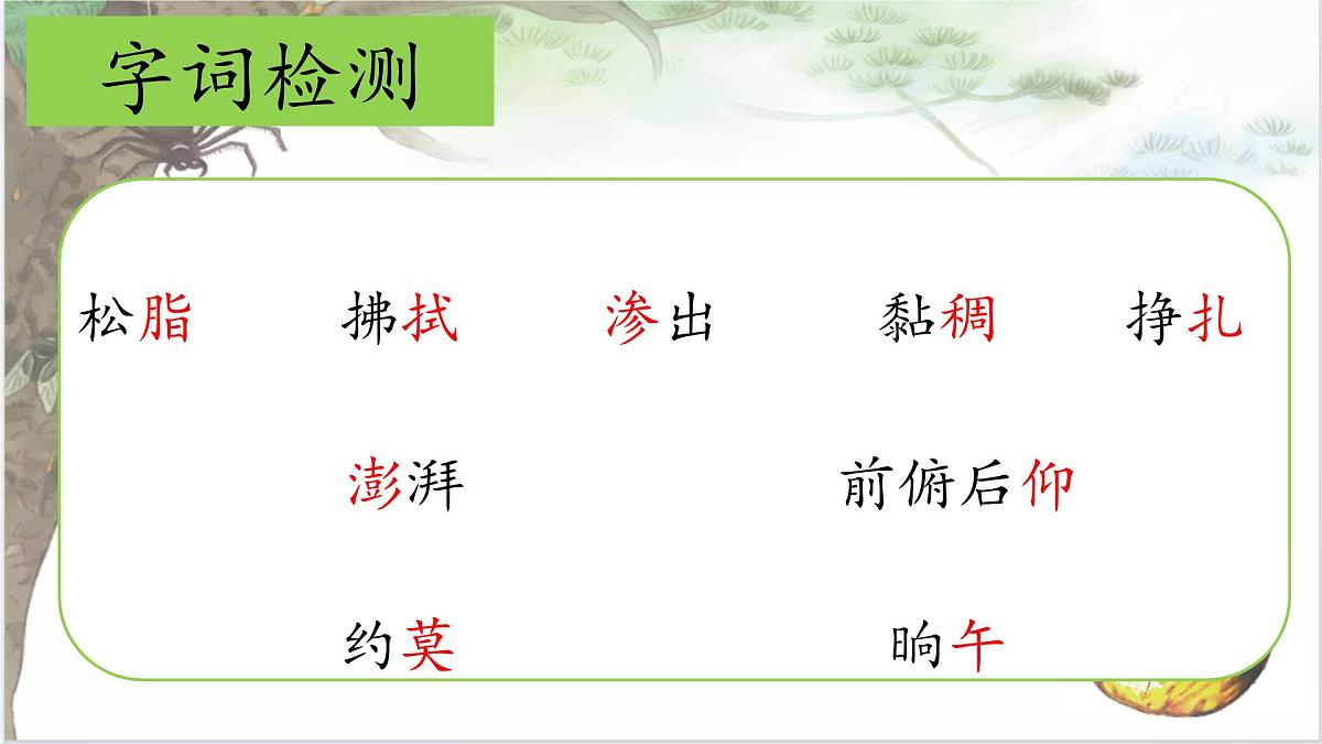（结合语文作业本设计）统编版小学语文四年级下册5.琥珀课件两课时第6页
