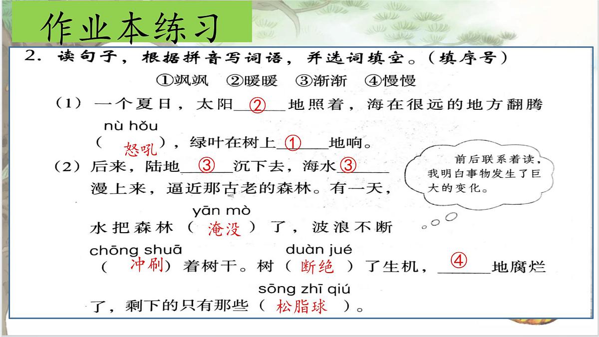 （结合语文作业本设计）统编版小学语文四年级下册5.琥珀课件两课时第8页