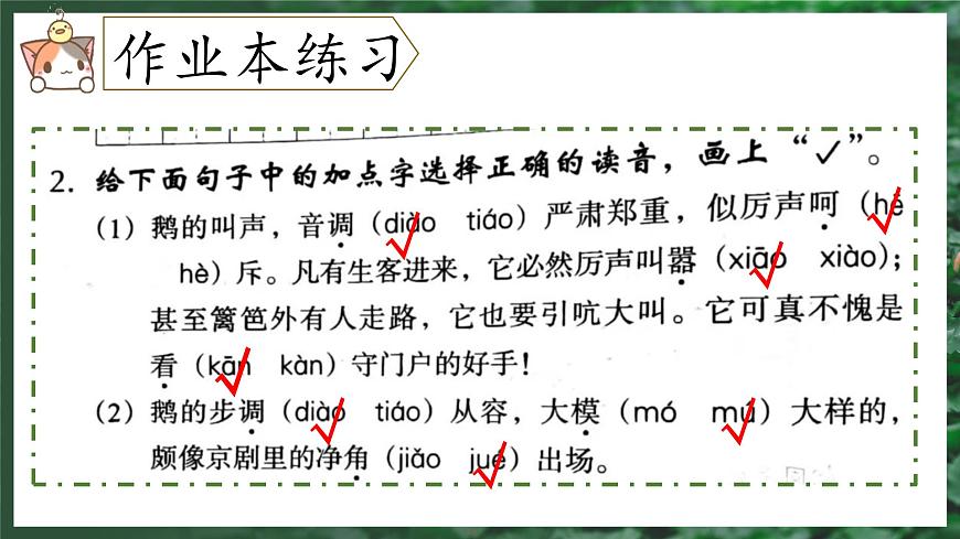 （结合语文作业本设计）统编版小学语文四年级下册15.白鹅课件两课时第7页