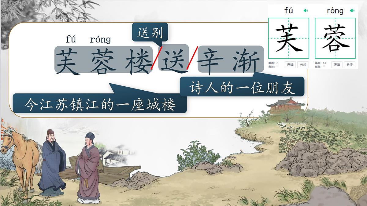 （结合语文作业本设计）统编版小学语文四年级下册22.古诗三首课件三课时第3页
