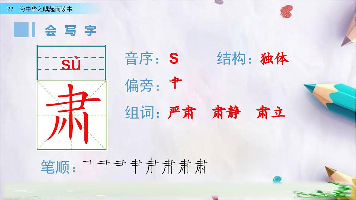 22.为中华之崛起而读书课件 统编版语文四年级上册第4页