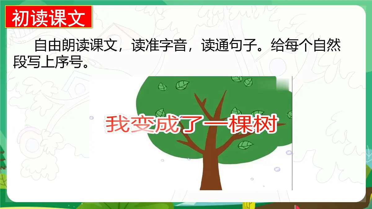 统编版三年级语文下册《17 我变成了一棵树》教学课件第6页